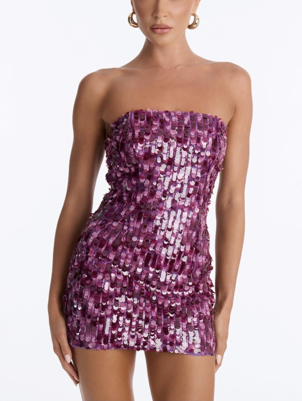 Strapless Sequin Mini Dress